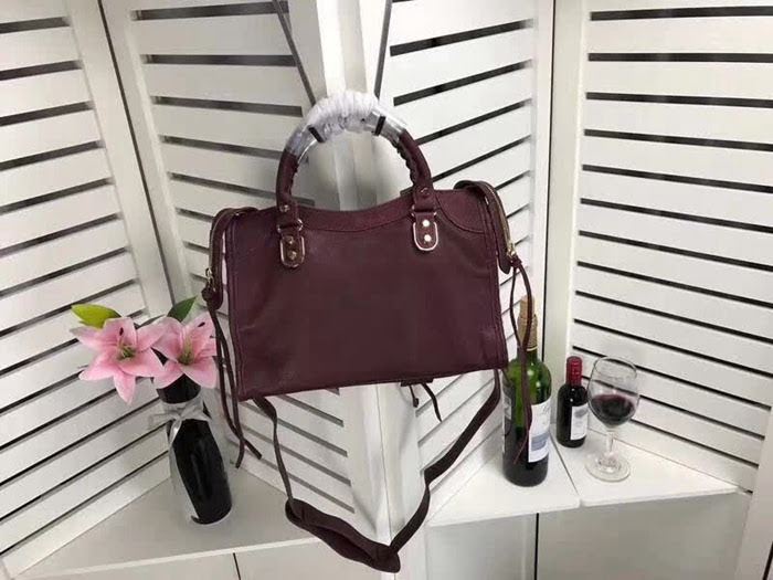 BALENCIAG巴黎世家 經典機車 原版 山羊皮包邊五金款 手提肩背斜挎包  BL1426